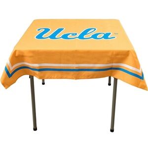 UCLA Gold Tablecloth with Blue Logo 48” x 48” Table Cover NWT